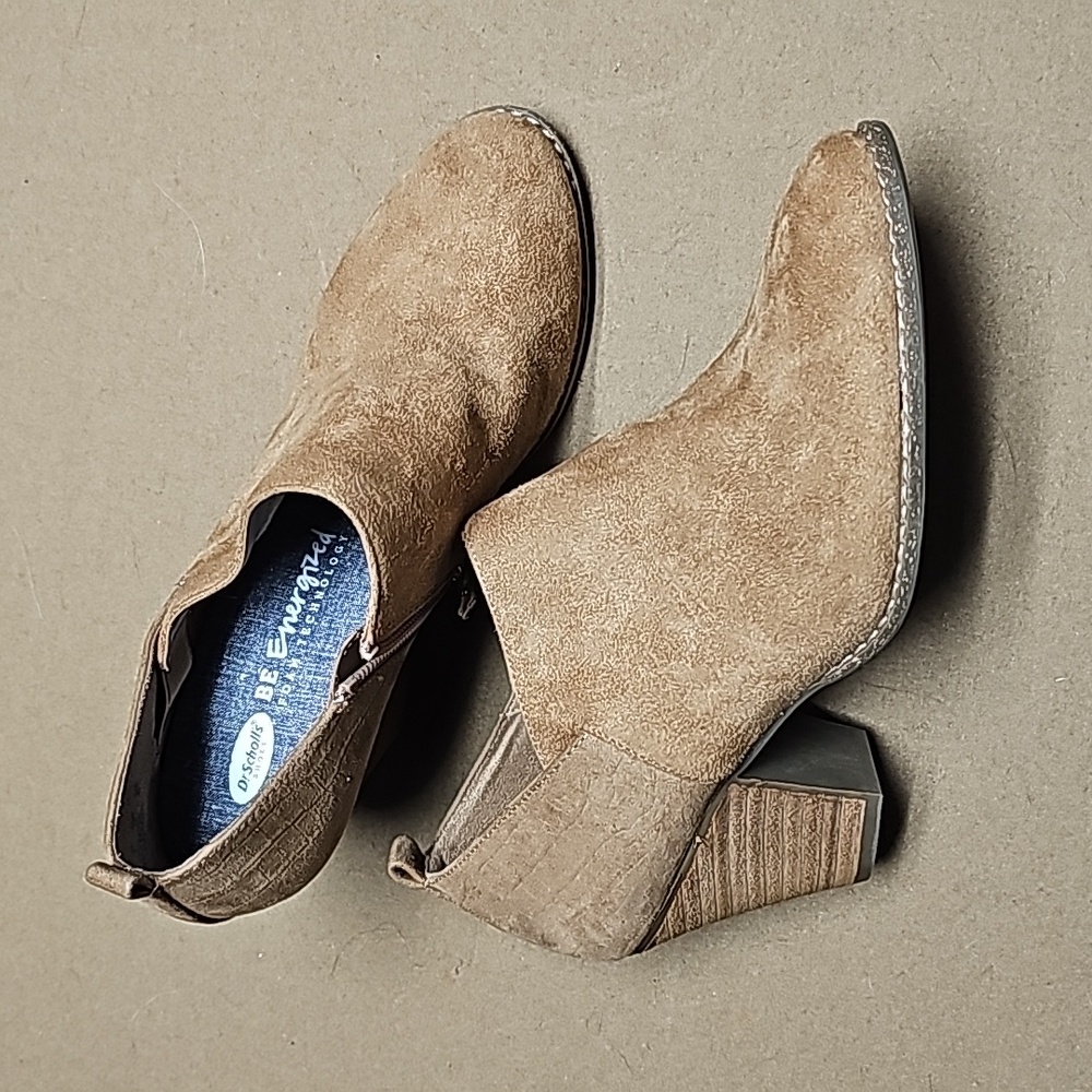 Dr. Scholls Cuba heel suede boots size 9